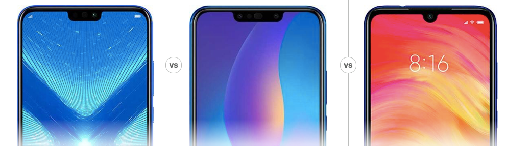 Honor 8X vs Huawei Y9 (2019) vs Redmi Note 7 : Qui est le roi du rapport qualité/prix ?