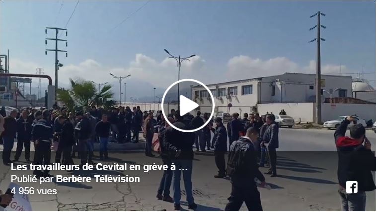 Vidéo : les travailleurs de CEVITAL de Béjaïa rejoignent le mouvement de grève