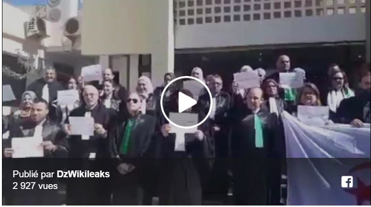 Vidéo : les juges de Bouira rejoignent la contestation populaire contre le prolongement du 4e mandat de Bouteflika