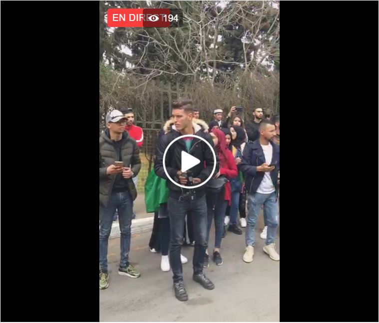 Vidéo :  les étudiants de l’Université d’Alger 3 se dirigent vers le ministère de l’enseignement supérieur