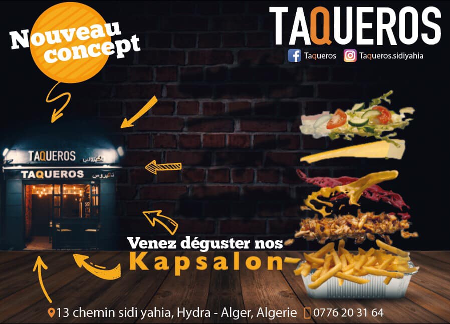 Le kapsalon, le délice venu des Pays-Bas débarque à Alger chez Taqueros!
