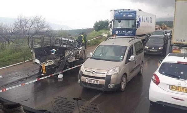 Bejaia: cinq morts et sept blessés dans une collision à Laazib