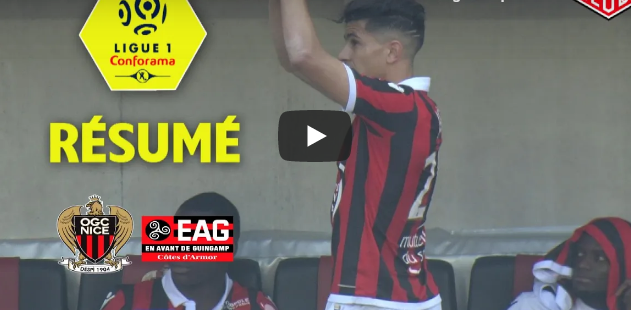 Un triplé de Atal offre la victoire à Nice face à Guingamp [vidéo]