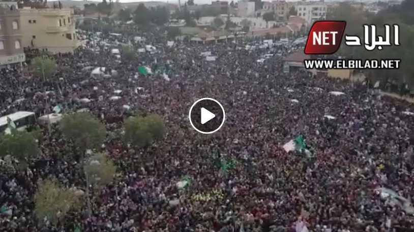 Une foule impressionnante de manifestants à Bordj Bou Arreridj [vidéo]