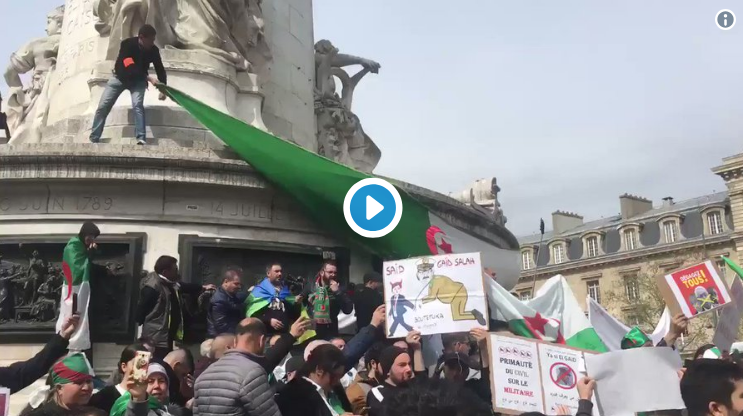 Des milliers d’Algériens manifestent à Paris « contre le système » ! [vidéo]