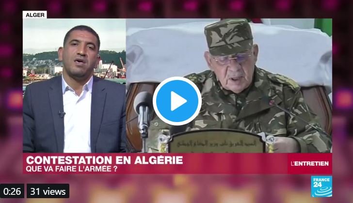 Karim Tabbou s’adresse à Gaid Salah: « si vous voulez vous impliquer dans les affaires politiques, enlevez votre tenue militaire »
