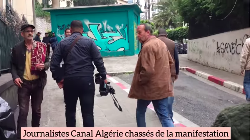 Journalistes de Canal Algérie chassés de la manifestation