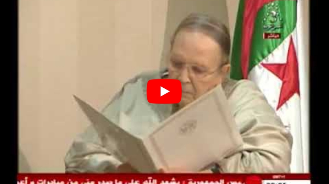 Bouteflika remet sa démission à tayeb belaiz [vidéo]