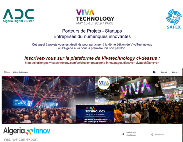 Le cluster numérique algérien offre la chance à 30 startups de participer au plus gros évènementeuropéen de l’innovation