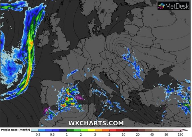 Des vents de sud venant d’Algérie se dirigent vers l’Europe