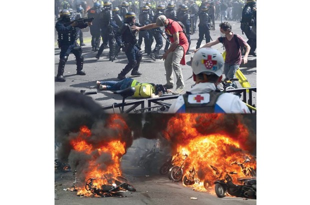  » Gilets jaunes  » en France : De nouveaux affrontements à Paris