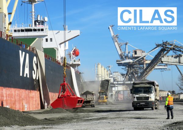 6ème opération d’exportation de Clinker effectuée par la cimenterie Cilas Biskra