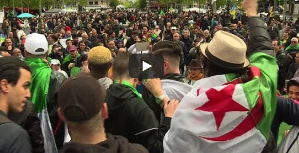 Les Algériens manifestent à paris pour un 11e dimanche consécutif [vidéo]