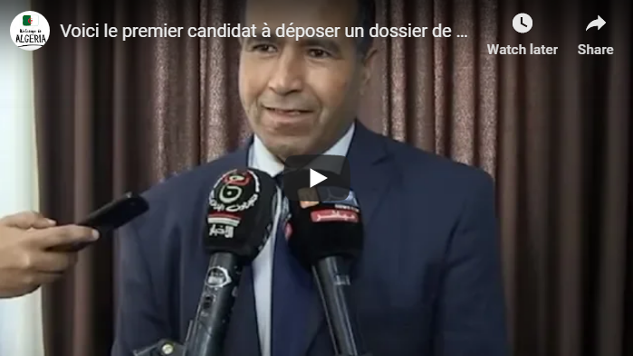 Voici le premier candidat à déposer un dossier de candidature au Conseil constitutionnel [vidéo]