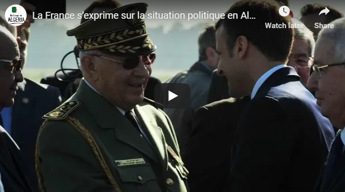 La France s’exprime sur la situation politique en Algérie ! [Vidéo]