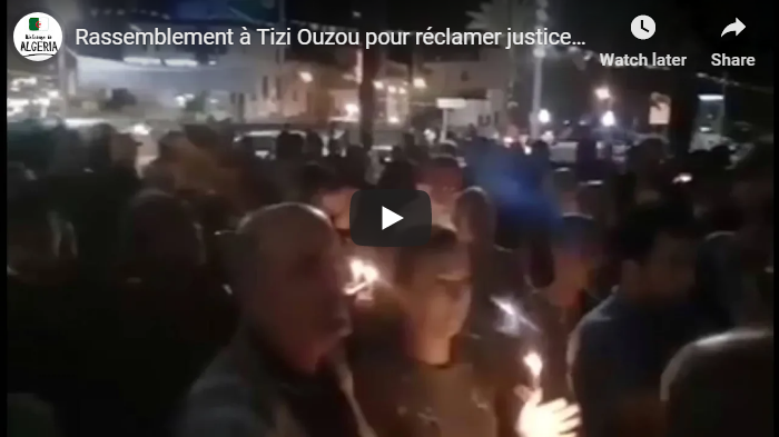 Rassemblement à Tizi Ouzou pour réclamer justice sur la mort de Dr Fekhar [vidéo]