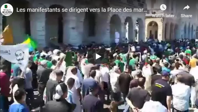 Les manifestants se dirigent vers la Place des martyrs !