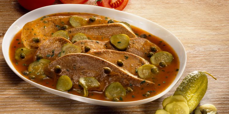 Langue de veau en sauce