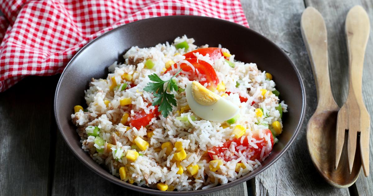 Salade composée au riz