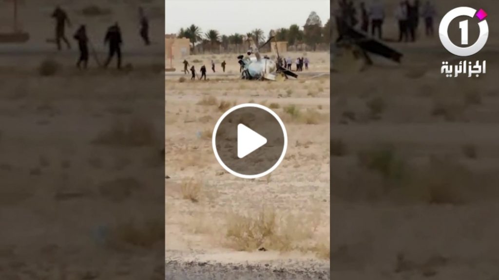 Maj: Crash d’un hélicoptère à l&rsquo;aéroport de Guemar à El Oued [vidéo]