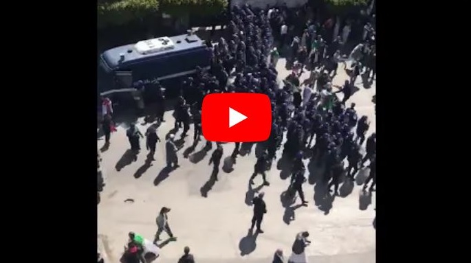 Vidéo : répression musclée de la manifestation au niveau de la place du 1er Mai (Alger)