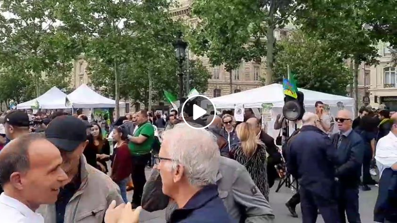 16ème rassemblement des algériens à Paris pour une Algérie libre et démocratique [vidéo]