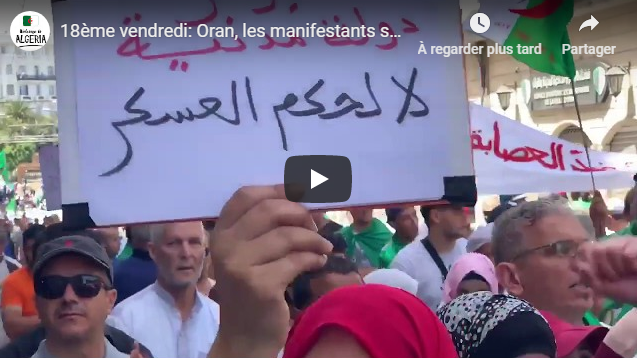 Les Oranais scandent des slogans hostiles à Gaid Salah