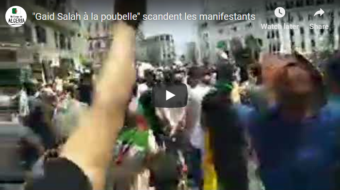 Les manifestants sont en colère contre Bensalah et Gaid Salah