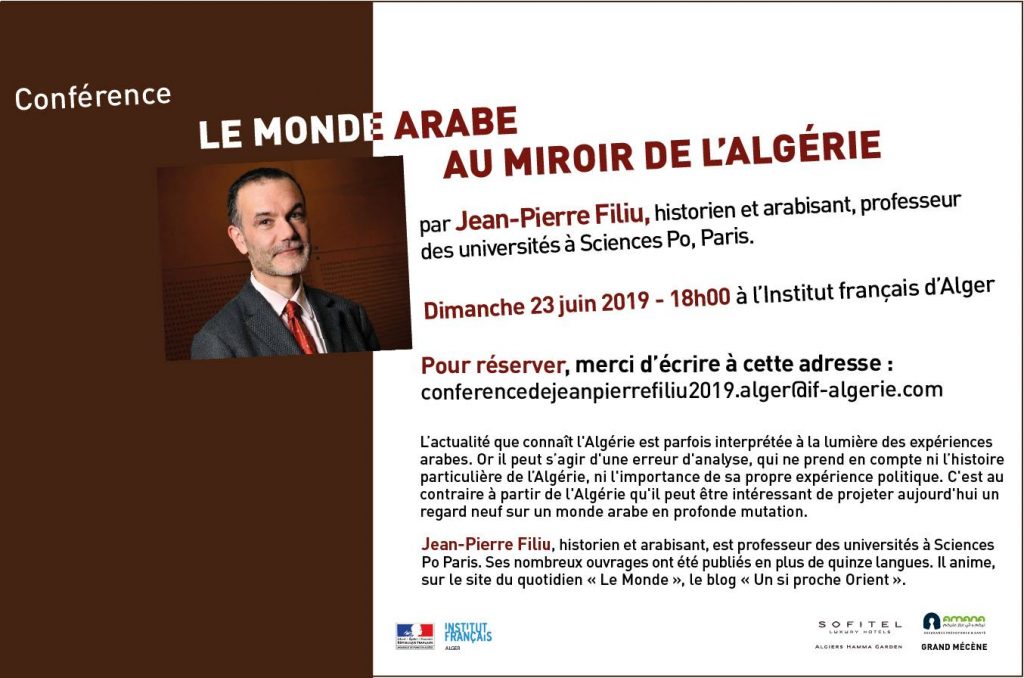 «Le Monde arabe au miroir de l’Algérie» : Conférence à l’IFA