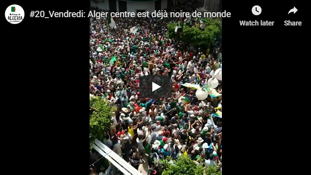 Une foule impressionnante dans le centre d’Alger !