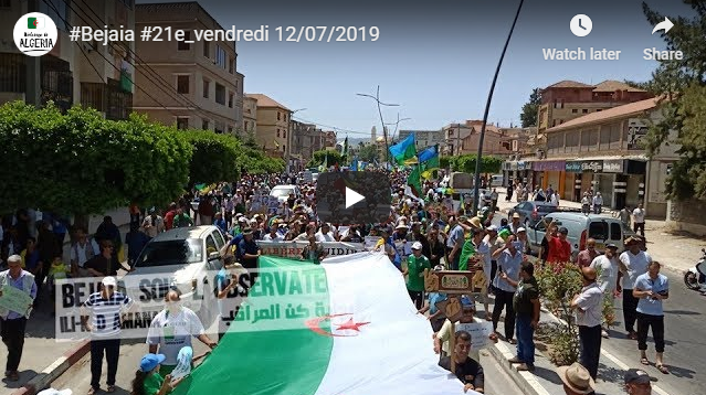21e Vendredi: Forte mobilisation des Béjaouis !