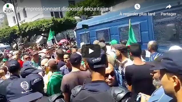 22e vendredi : Impressionnant dispositif sécuritaire déployé à Alger