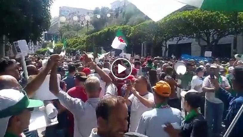 Des milliers de manifestants scandent « Bensalah reste en Egypte, tu sers à rien »