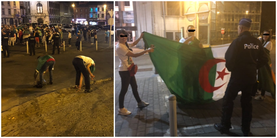 En Belgique la police de Charleroi félicite les supporters Algériens: « Pour nous, les champions, c’était vous ce soir là »
