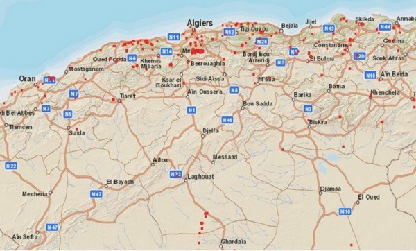 Tizi-Ouzou: les incendies sur la bande littorale sont « d&rsquo;origine volontaire »