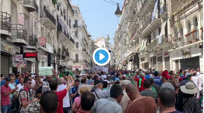 Vidéo : les manifestants à Alger-centre « Y’en a marre des généraux »