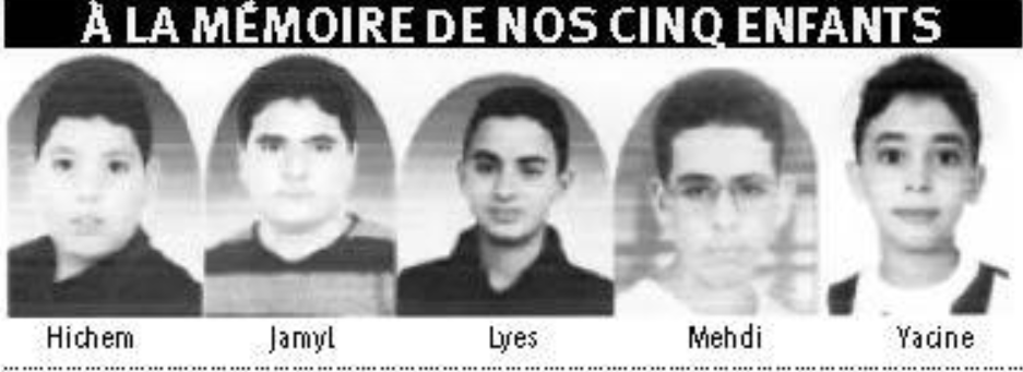 23 août 1998: 5 adolescents sont assassinés à El Biar