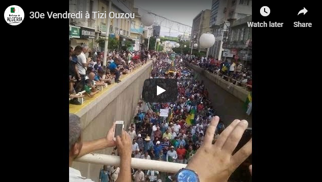 Démonstration de force des citoyens à Tizi Ouzou !