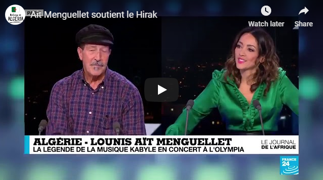 Le chanteur algérien Aït Menguelet adresse un message aux manifestants