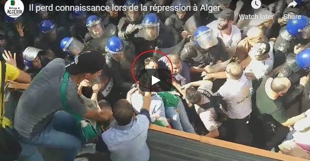 Un manifestant perd connaissance lors de la répression du rassemblement contre la loi sur les hydrocarbures