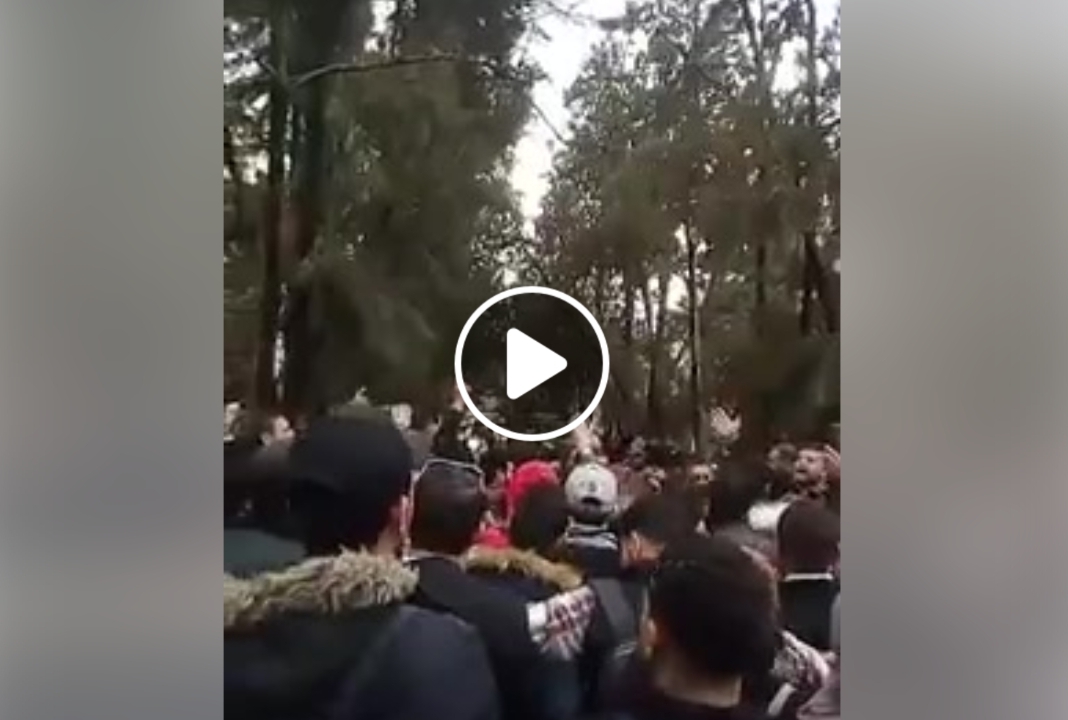 Manifestation contre la visite de Bengrina à Boumerdes