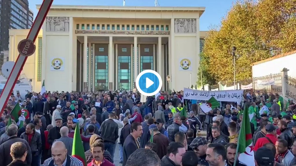 Rassemblement de soutien à la présidentielle devant le siège de l&rsquo;UGTA à Alger