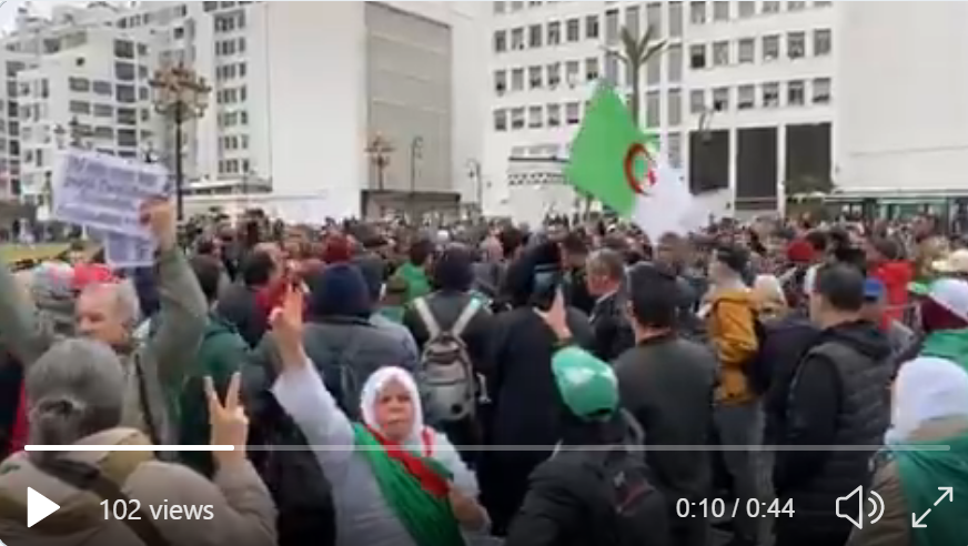 38e mardi: début de la manifestation à Alger
