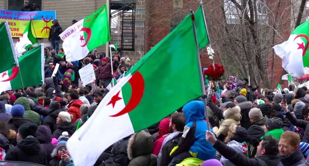 Marche des algériens à Montréal : « Il n’y aura pas d’élection contre la volonté populaire »