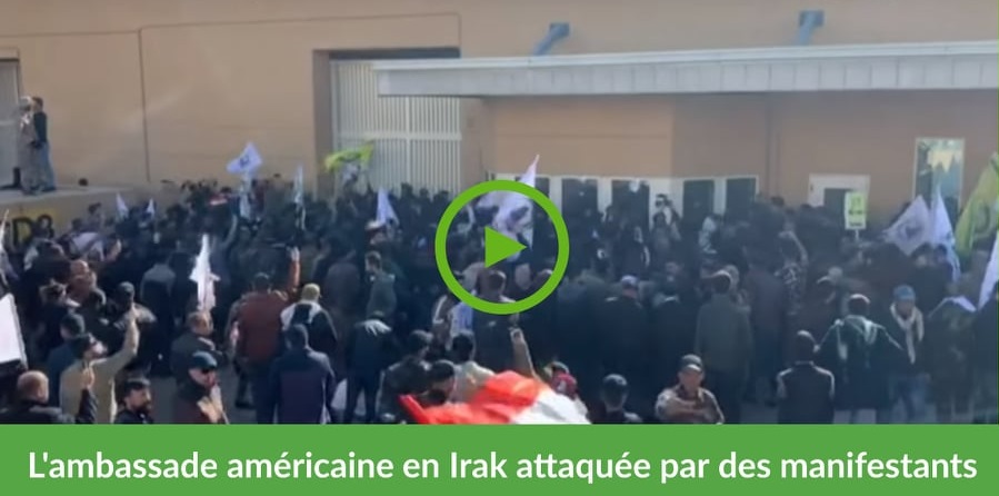 Vidéo | L&rsquo;ambassade américaine en Irak prise d&rsquo;assaut par des manifestants
