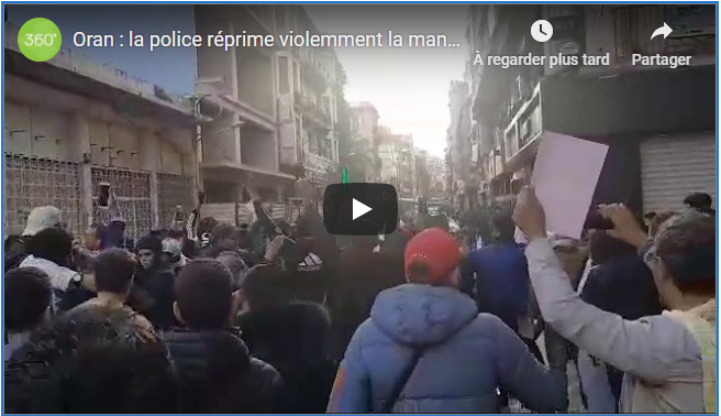 ? Vidéo | Manifestation violemment réprimée à Oran