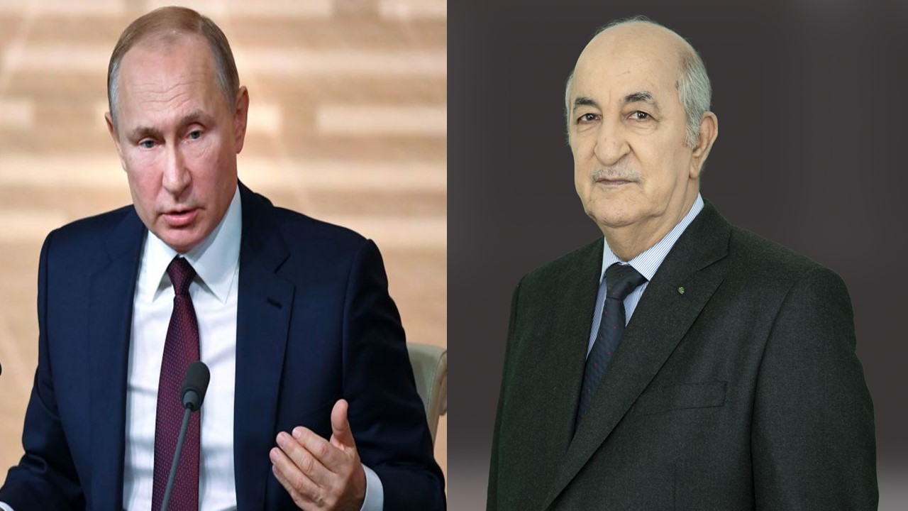 Vladimir Poutine félicite Abdelmadjid Tebboune