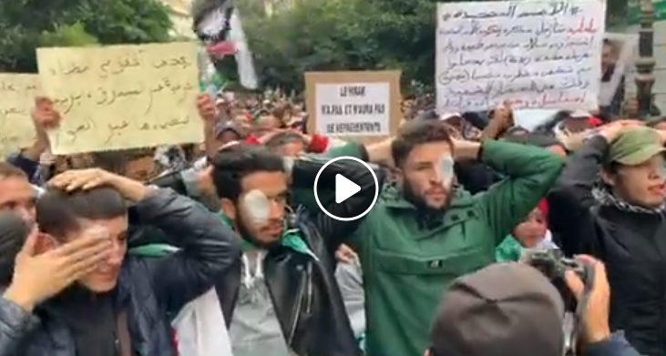 ? Vidéo | Elan de solidarité avec « les éborgnés », au 43e mardi à Alger  