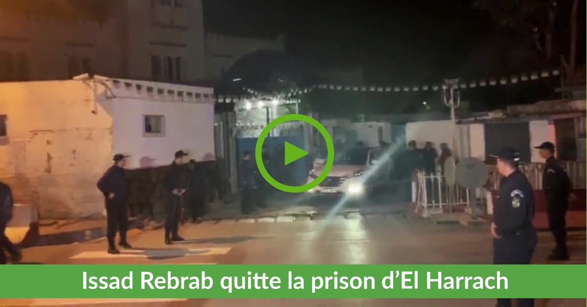 Vidéo | Moment de sortie d’Issad Rebrab de la prison d’El Harrach