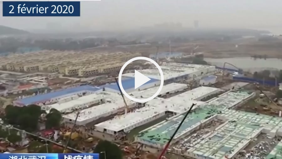 Vidéo | Coronavirus : Le nouvel hôpital de Wuhan construit en dix jours va ouvrir